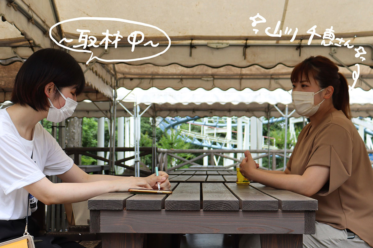 取材に明るく答えてくださるリナワールドの山川さん